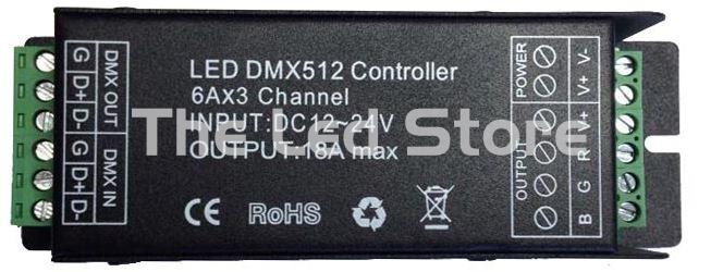 Control DMX Tiras Led con bornas 6 A Por Canal - Imagen 1