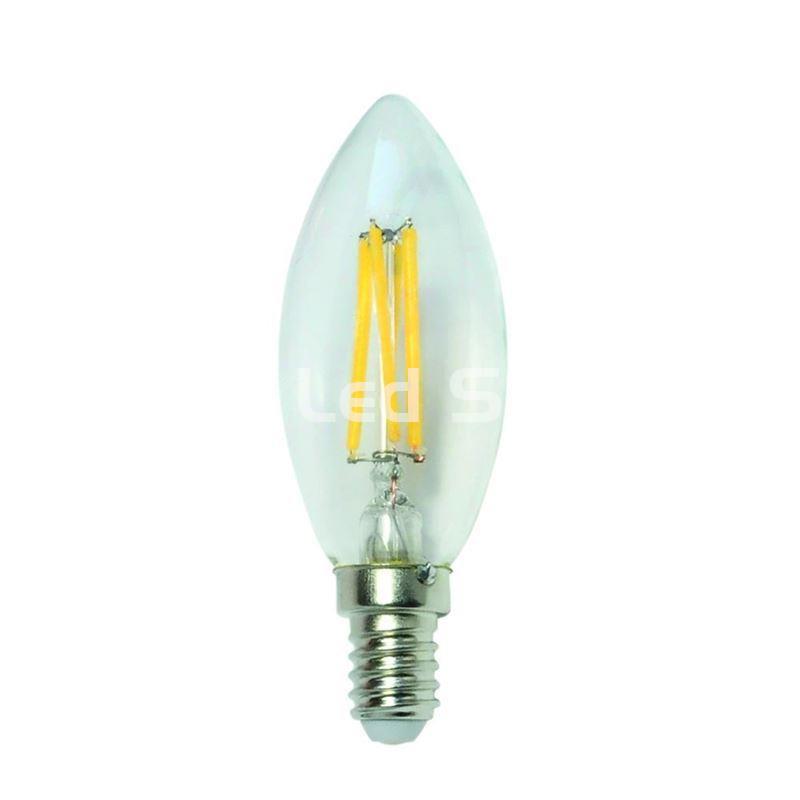 BOC1,8FILRW: Bombilla LED tipo vela, E14, 230V, 1.8W y 225 lúmenes. - Imagen 1
