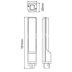 Bombilla LED 10w PL 2 Pins G24 Cala - Beneito Faure (Beneito & Faure) - Imagen 2