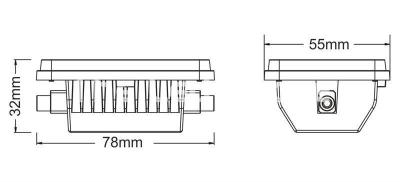 Bombilla LED 9w R7s 78mm lineal - Beneito Faure - Imagen 2