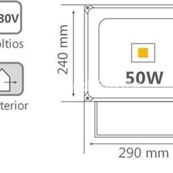 Foco de Led Exterior 50w IP 65 - Imagen 2
