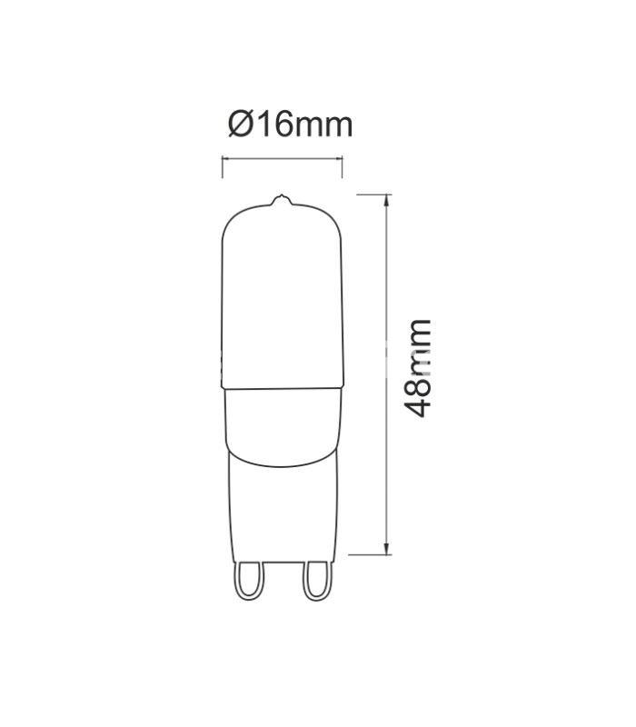 G9 2,5W 220V 360º UNIFORM-LINE LED de Beneito Faure - Imagen 2