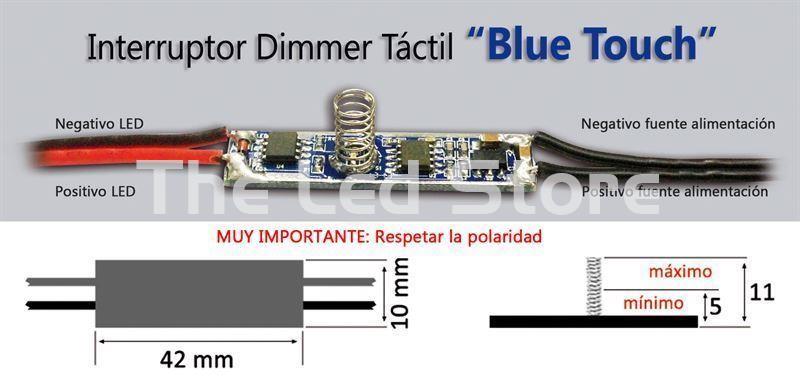 Interruptor-Dimmer Táctil Blue Touch - Imagen 1