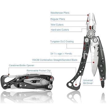 Leatherman Skeletool CX - Herramienta Multiusos.Funda Nylon - Imagen 1