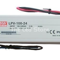 MEAN WELL LPV-100-24 Fuente de Alimentación 24V 100W 4.2A IP 67 - Imagen 1