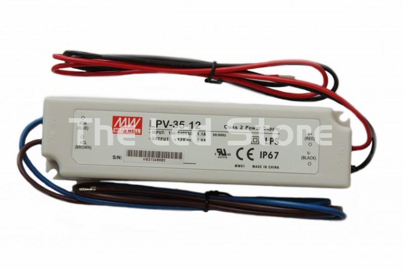 MEAN WELL LPV-35-12 Fuente de Alimentación 12v 36W 3A IP 67 - Imagen 1