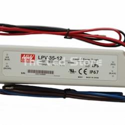 MEAN WELL LPV-35-12 Fuente de Alimentación 12v 36W 3A IP 67 - Imagen 1