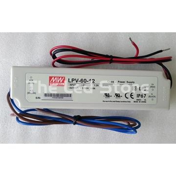 MEAN WELL LPV-60-12 Fuente de Alimentación 12v 60W 5A IP 67 - Imagen 1