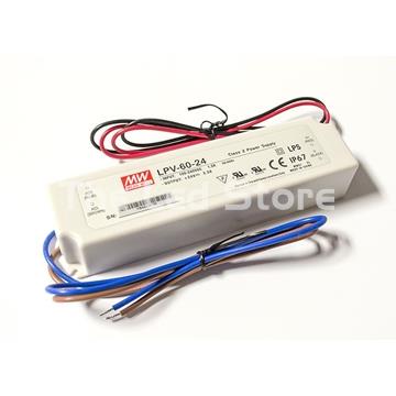 MEAN WELL LPV-60-24 Fuente de Alimentación 24V 60W 2.5A IP 67 - Imagen 1