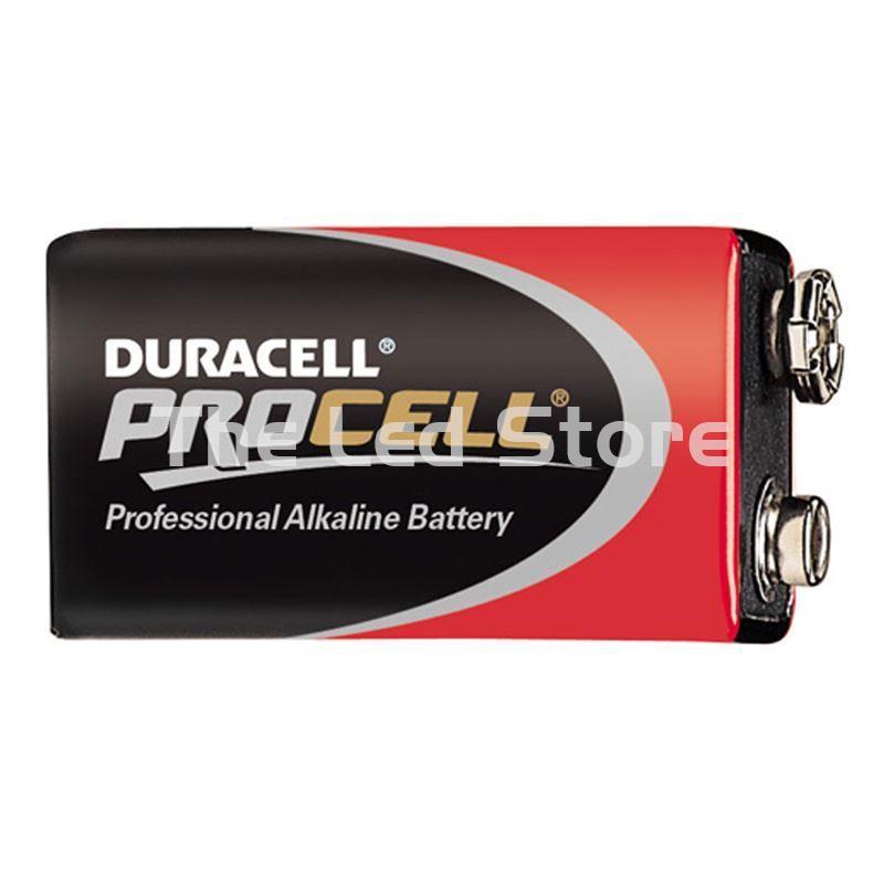 PILA ALCALINA DURACELL PROCELL 9V = 6LR61 = MN1604 - Imagen 1